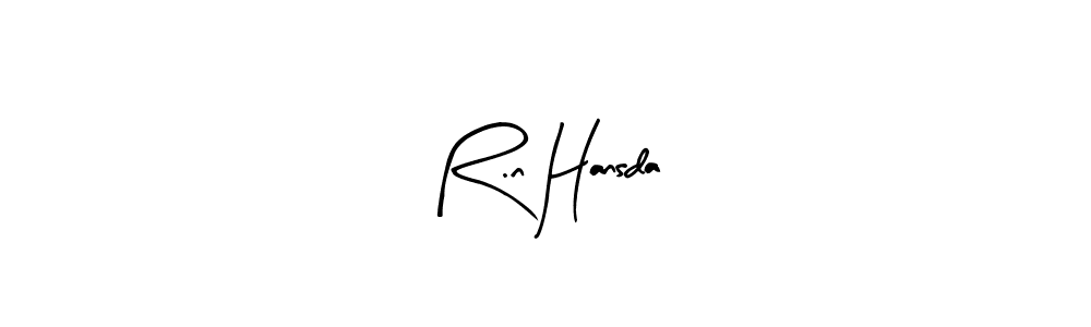 Make a beautiful signature design for name R.n Hansda. With this signature (Arty Signature) style, you can create a handwritten signature for free. R.n Hansda signature style 8 images and pictures png