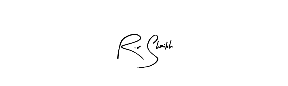 Similarly Arty Signature is the best handwritten signature design. Signature creator online .You can use it as an online autograph creator for name R.r Shaikh. R.r Shaikh signature style 8 images and pictures png