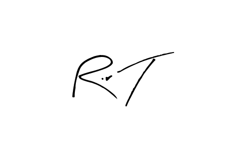 R.r T stylish signature style. Best Handwritten Sign (Arty Signature) for my name. Handwritten Signature Collection Ideas for my name R.r T. R.r T signature style 8 images and pictures png