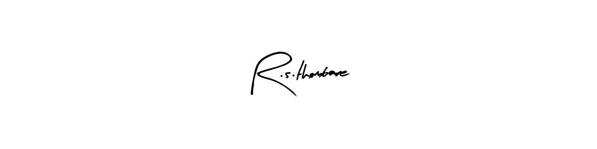 Make a beautiful signature design for name R.s.thombare. With this signature (Arty Signature) style, you can create a handwritten signature for free. R.s.thombare signature style 8 images and pictures png