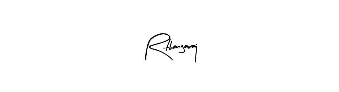 Create a beautiful signature design for name R.thangaraj. With this signature (Arty Signature) fonts, you can make a handwritten signature for free. R.thangaraj signature style 8 images and pictures png