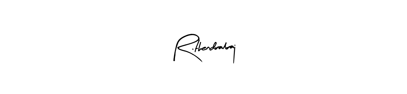 Make a beautiful signature design for name R.thendralraj. With this signature (Arty Signature) style, you can create a handwritten signature for free. R.thendralraj signature style 8 images and pictures png