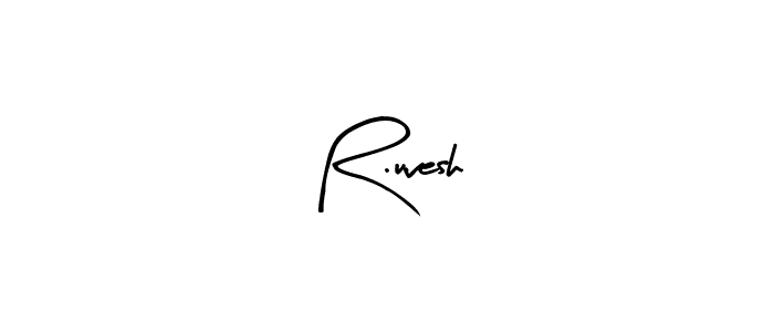 Similarly Arty Signature is the best handwritten signature design. Signature creator online .You can use it as an online autograph creator for name R.uvesh. R.uvesh signature style 8 images and pictures png