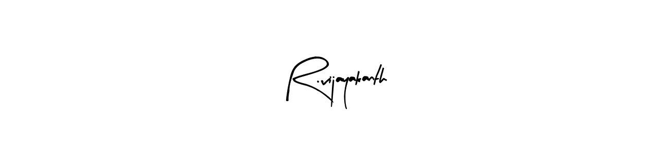 You should practise on your own different ways (Arty Signature) to write your name (R.vijayakanth) in signature. don't let someone else do it for you. R.vijayakanth signature style 8 images and pictures png