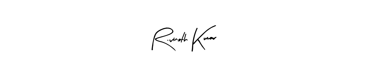 See photos of R.vinoth Kumar official signature by Spectra . Check more albums & portfolios. Read reviews & check more about Arty Signature font. R.vinoth Kumar signature style 8 images and pictures png