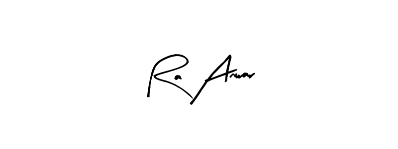 The best way (Arty Signature) to make a short signature is to pick only two or three words in your name. The name Ra Anwar include a total of six letters. For converting this name. Ra Anwar signature style 8 images and pictures png