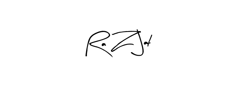 Arty Signature is a professional signature style that is perfect for those who want to add a touch of class to their signature. It is also a great choice for those who want to make their signature more unique. Get Ra Z Jat name to fancy signature for free. Ra Z Jat signature style 8 images and pictures png