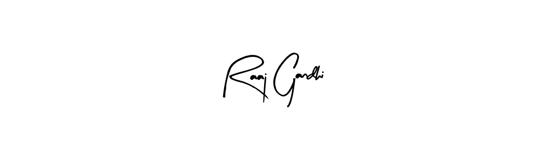Arty Signature is a professional signature style that is perfect for those who want to add a touch of class to their signature. It is also a great choice for those who want to make their signature more unique. Get Raaj Gandhi name to fancy signature for free. Raaj Gandhi signature style 8 images and pictures png