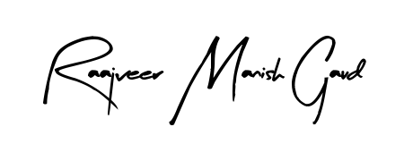 An effortless, minimalist signature concept for Raajveer Manish Gaud using Arty Signature design. Clean lines that look great on any document. Raajveer Manish Gaud signature style 8 images and pictures png