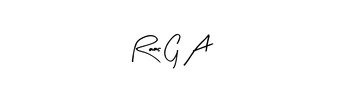 Similarly Arty Signature is the best handwritten signature design. Signature creator online .You can use it as an online autograph creator for name Raas G Aㅡ. Raas G Aㅡ signature style 8 images and pictures png