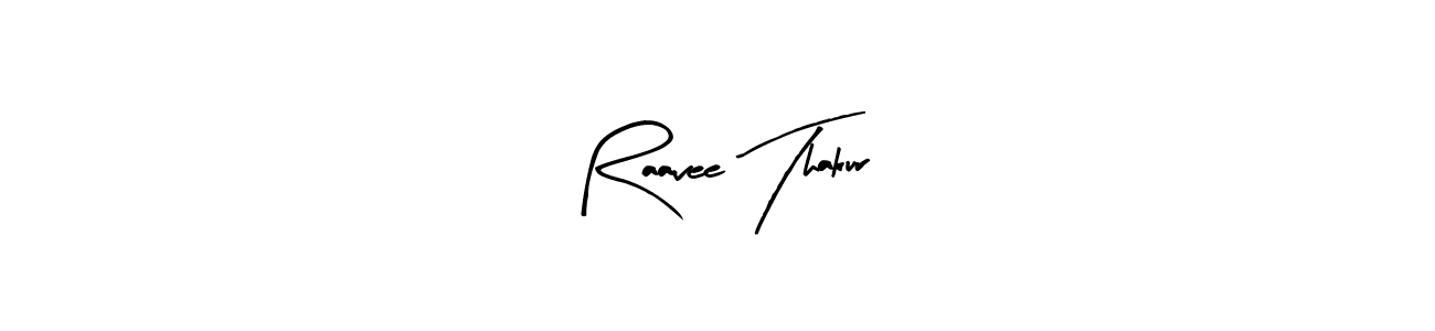 The best way (Arty Signature) to make a short signature is to pick only two or three words in your name. The name Raavee Thakur include a total of six letters. For converting this name. Raavee Thakur signature style 8 images and pictures png