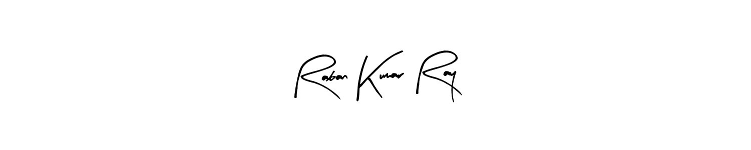 Arty Signature is a professional signature style that is perfect for those who want to add a touch of class to their signature. It is also a great choice for those who want to make their signature more unique. Get Raban Kumar Ray name to fancy signature for free. Raban Kumar Ray signature style 8 images and pictures png