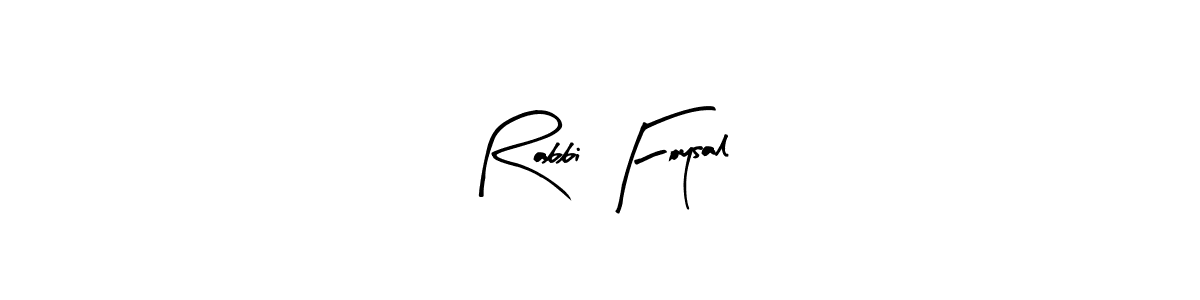 Design your own signature with our free online signature maker. With this signature software, you can create a handwritten (Arty Signature) signature for name Rabbi Foysal. Rabbi Foysal signature style 8 images and pictures png