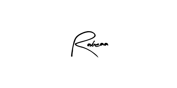 Use a signature maker to create a handwritten signature online. With this signature software, you can design (Arty Signature) your own signature for name Rabeaa. Rabeaa signature style 8 images and pictures png