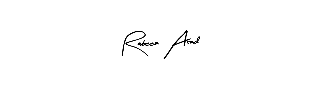 Design your own signature with our free online signature maker. With this signature software, you can create a handwritten (Arty Signature) signature for name Rabeea Asad. Rabeea Asad signature style 8 images and pictures png