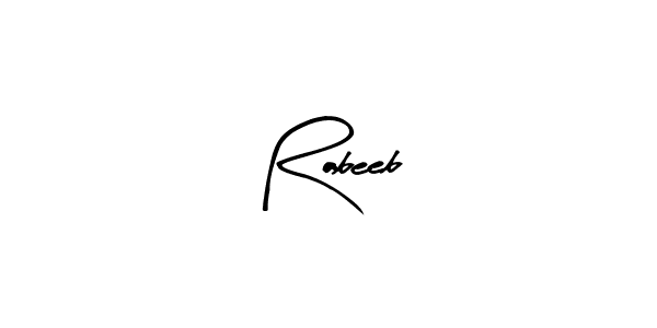 Make a beautiful signature design for name Rabeeb. Use this online signature maker to create a handwritten signature for free. Rabeeb signature style 8 images and pictures png