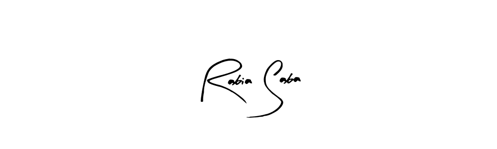 Create a beautiful signature design for name Rabia Saba. With this signature (Arty Signature) fonts, you can make a handwritten signature for free. Rabia Saba signature style 8 images and pictures png