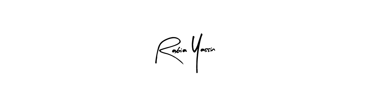 Create a beautiful signature design for name Rabia Yassin. With this signature (Arty Signature) fonts, you can make a handwritten signature for free. Rabia Yassin signature style 8 images and pictures png