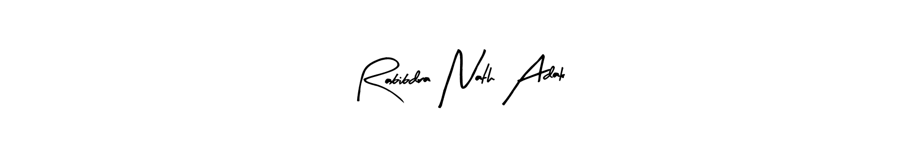 Design your own signature with our free online signature maker. With this signature software, you can create a handwritten (Arty Signature) signature for name Rabibdra Nath Adak. Rabibdra Nath Adak signature style 8 images and pictures png