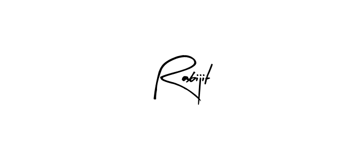 Create a beautiful signature design for name Rabijit. With this signature (Arty Signature) fonts, you can make a handwritten signature for free. Rabijit signature style 8 images and pictures png