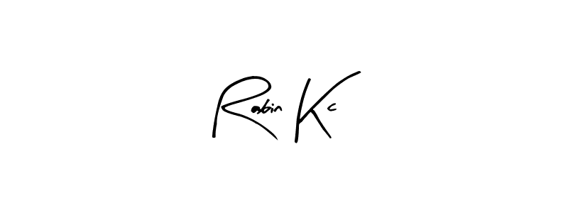 How to make Rabin Kc name signature. Use Arty Signature style for creating short signs online. This is the latest handwritten sign. Rabin Kc signature style 8 images and pictures png