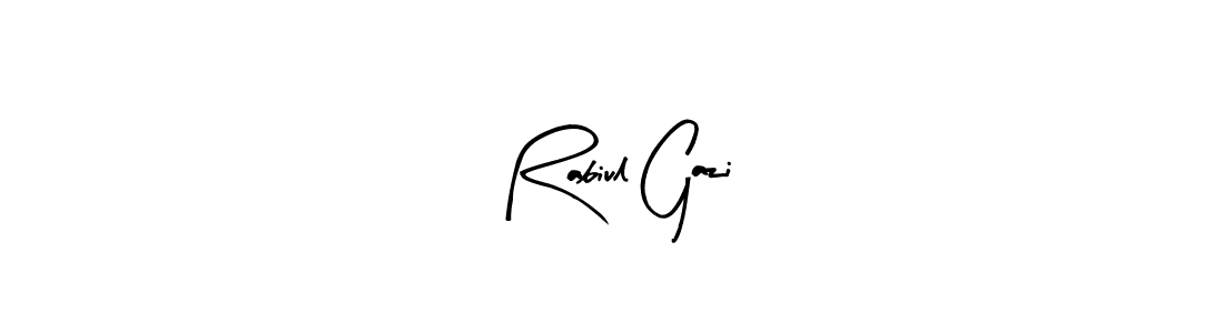 How to make Rabiul Gazi signature? Arty Signature is a professional autograph style. Create handwritten signature for Rabiul Gazi name. Rabiul Gazi signature style 8 images and pictures png