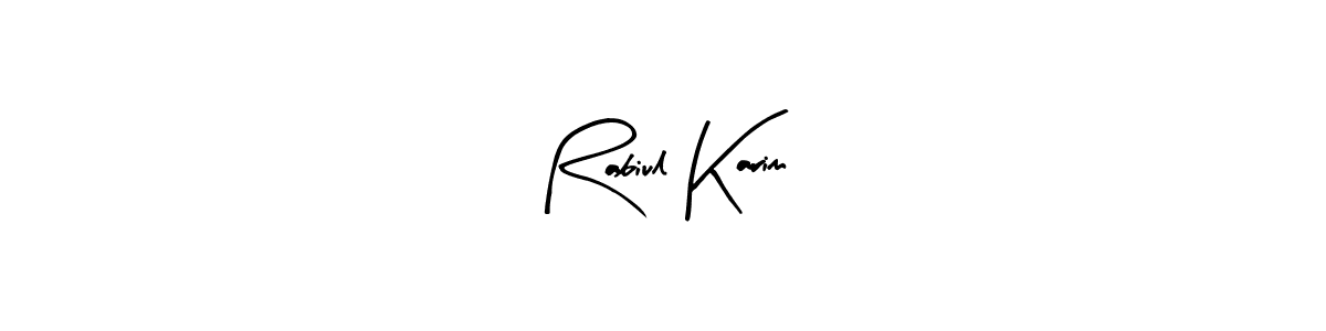 This is the best signature style for the Rabiul Karim name. Also you like these signature font (Arty Signature). Mix name signature. Rabiul Karim signature style 8 images and pictures png