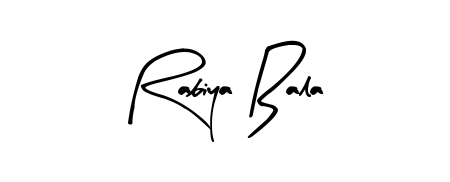 Designed for modern professionals: Rabiya Bala name signature crafted with Arty Signature script. Ready for digital PDF workflows. Rabiya Bala signature style 8 images and pictures png