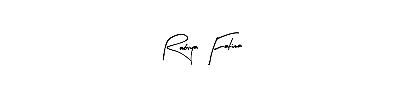 How to make Rabiya Fatima name signature. Use Arty Signature style for creating short signs online. This is the latest handwritten sign. Rabiya Fatima signature style 8 images and pictures png