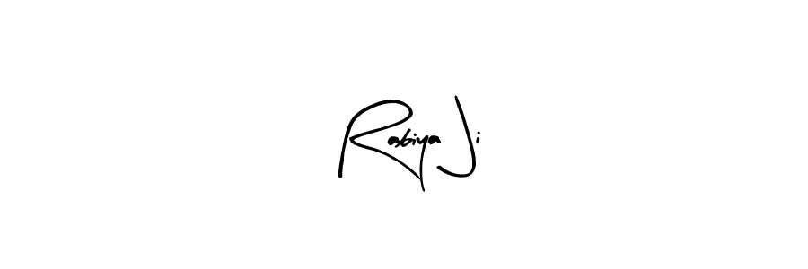 Here are the top 10 professional signature styles for the name Rabiya Ji. These are the best autograph styles you can use for your name. Rabiya Ji signature style 8 images and pictures png