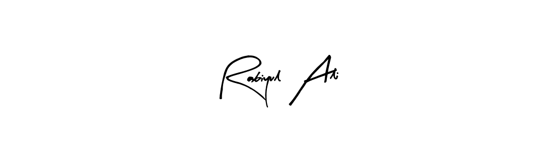 Also You can easily find your signature by using the search form. We will create Rabiyul Ali name handwritten signature images for you free of cost using Arty Signature sign style. Rabiyul Ali signature style 8 images and pictures png