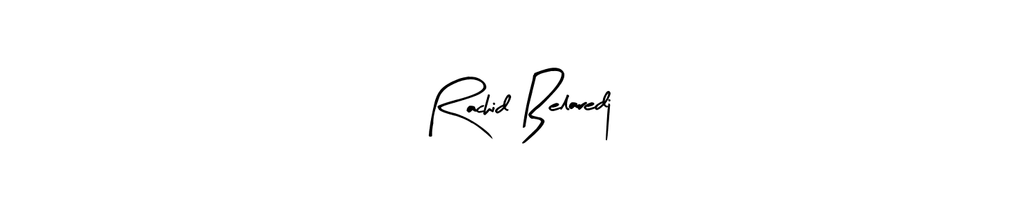 Create a beautiful signature design for name Rachid Belaredj. With this signature (Arty Signature) fonts, you can make a handwritten signature for free. Rachid Belaredj signature style 8 images and pictures png