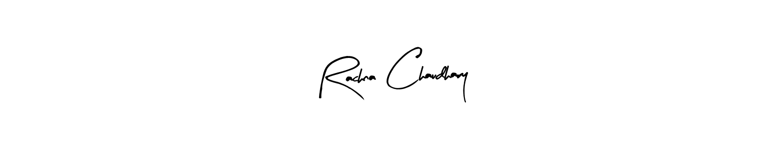 The best way (Arty Signature) to make a short signature is to pick only two or three words in your name. The name Rachna Chaudhary include a total of six letters. For converting this name. Rachna Chaudhary signature style 8 images and pictures png