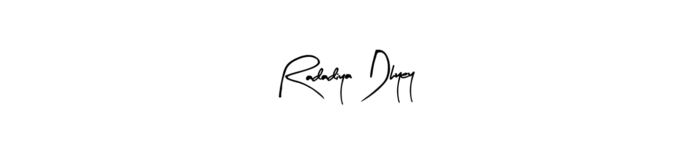 Make a beautiful signature design for name Radadiya Dhyey. Use this online signature maker to create a handwritten signature for free. Radadiya Dhyey signature style 8 images and pictures png