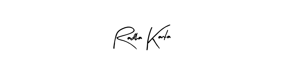 Similarly Arty Signature is the best handwritten signature design. Signature creator online .You can use it as an online autograph creator for name Radha Kanta. Radha Kanta signature style 8 images and pictures png
