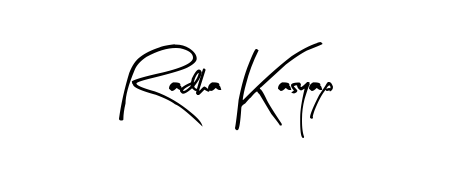 Arty Signature is a professional signature style that is perfect for those who want to add a touch of class to their signature. Get Radha Kasyap name fancy signature for free. Radha Kasyap signature style 8 images and pictures png