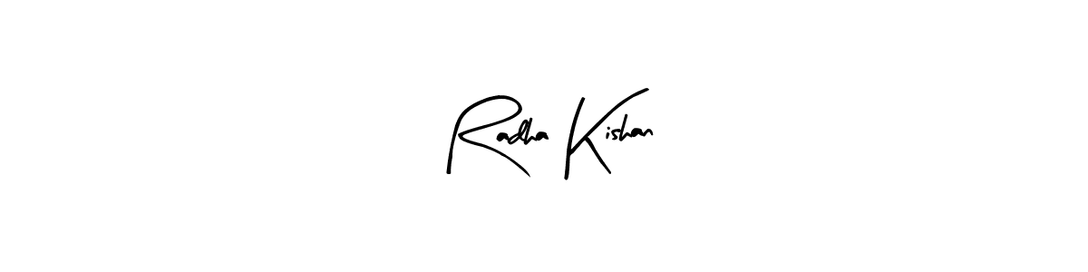Design your own signature with our free online signature maker. With this signature software, you can create a handwritten (Arty Signature) signature for name Radha Kishan. Radha Kishan signature style 8 images and pictures png