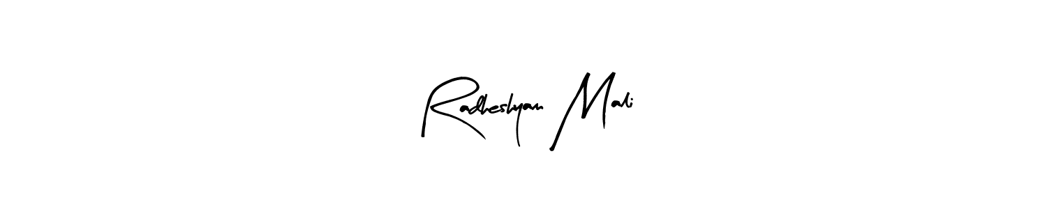 Here are the top 10 professional signature styles for the name Radheshyam Mali. These are the best autograph styles you can use for your name. Radheshyam Mali signature style 8 images and pictures png