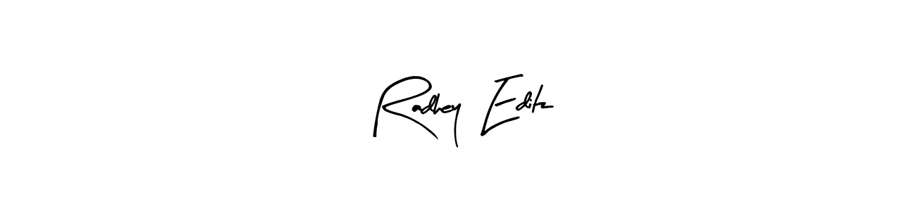 Make a beautiful signature design for name Radhey  Editz. With this signature (Arty Signature) style, you can create a handwritten signature for free. Radhey  Editz signature style 8 images and pictures png