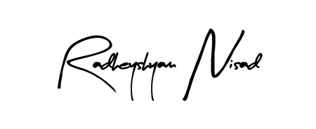 Explore multiple handwriting variations for Radheyshyam Nisad including this stunning Arty Signature design. Free to use across all platforms. Radheyshyam Nisad signature style 8 images and pictures png
