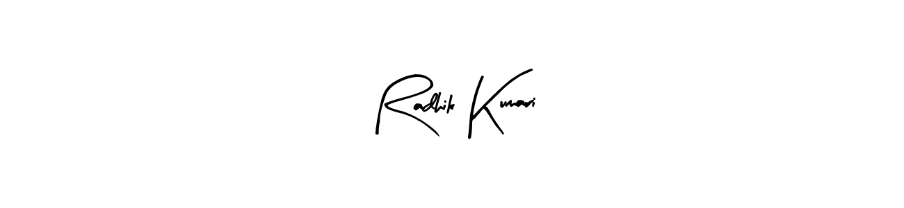 Also You can easily find your signature by using the search form. We will create Radhik Kumari name handwritten signature images for you free of cost using Arty Signature sign style. Radhik Kumari signature style 8 images and pictures png
