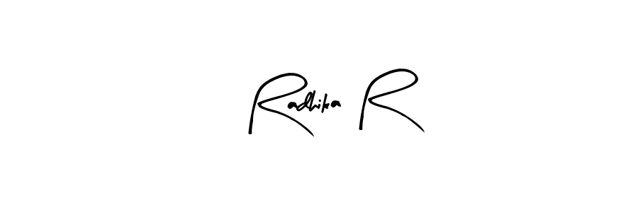 if you are searching for the best signature style for your name Radhika R. so please give up your signature search. here we have designed multiple signature styles  using Arty Signature. Radhika R signature style 8 images and pictures png