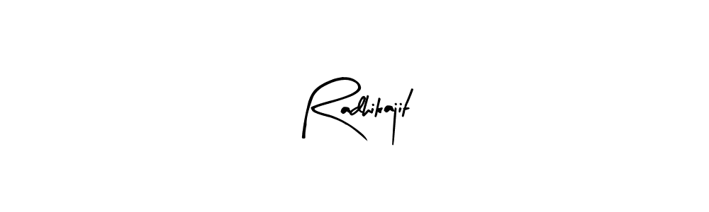 Make a beautiful signature design for name Radhikajit. With this signature (Arty Signature) style, you can create a handwritten signature for free. Radhikajit signature style 8 images and pictures png