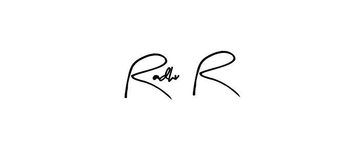 How to make Radhu R signature? Arty Signature is a professional autograph style. Create handwritten signature for Radhu R name. Radhu R signature style 8 images and pictures png