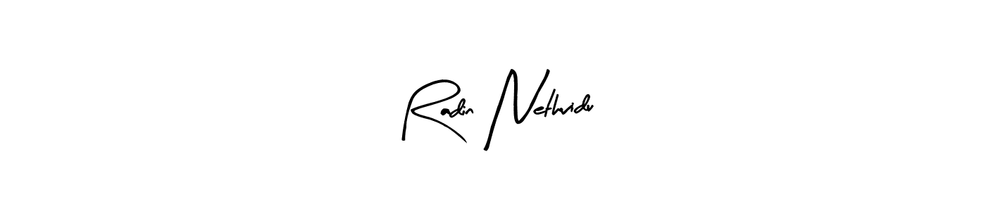 Design your own signature with our free online signature maker. With this signature software, you can create a handwritten (Arty Signature) signature for name Radin Nethvidu. Radin Nethvidu signature style 8 images and pictures png