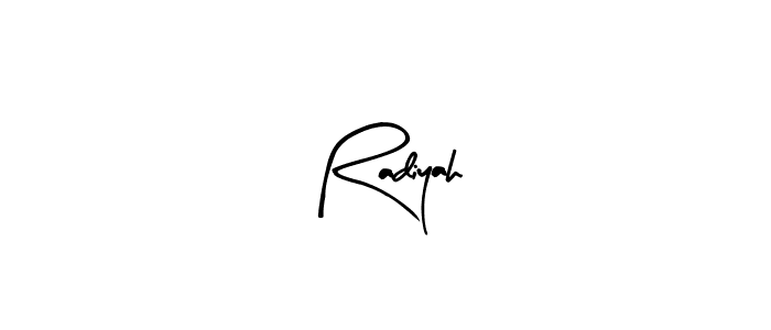 if you are searching for the best signature style for your name Radiyah. so please give up your signature search. here we have designed multiple signature styles  using Arty Signature. Radiyah signature style 8 images and pictures png