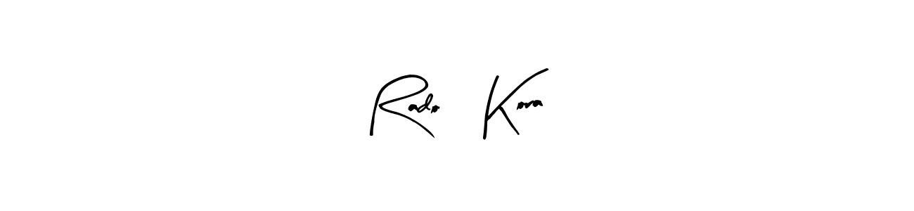 Create a beautiful signature design for name Radoš Korać. With this signature (Arty Signature) fonts, you can make a handwritten signature for free. Radoš Korać signature style 8 images and pictures png