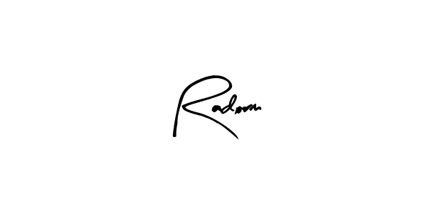 The best way (Arty Signature) to make a short signature is to pick only two or three words in your name. The name Radorm include a total of six letters. For converting this name. Radorm signature style 8 images and pictures png