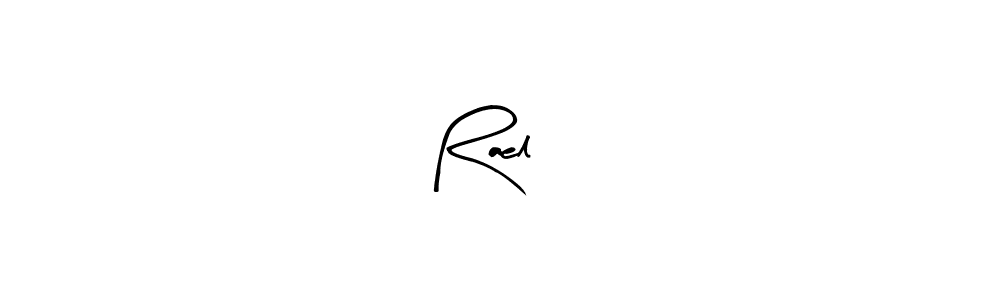 The best way (Arty Signature) to make a short signature is to pick only two or three words in your name. The name Rael❤️ include a total of six letters. For converting this name. Rael❤️ signature style 8 images and pictures png