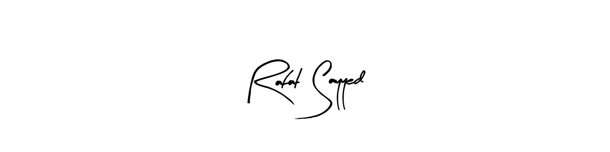 You should practise on your own different ways (Arty Signature) to write your name (Rafat Sayyed) in signature. don't let someone else do it for you. Rafat Sayyed signature style 8 images and pictures png